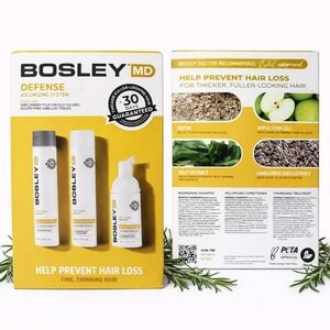 BosleyMD Defense Volumizing System 3-Step Hair Loss Prevention Kit for Fine Hair